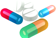 Ilustración de diferentes tipos de pastillas - Rare Commons